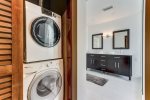 Laundry in less time with the 2.4 cu. ft. capacity washer & dryer